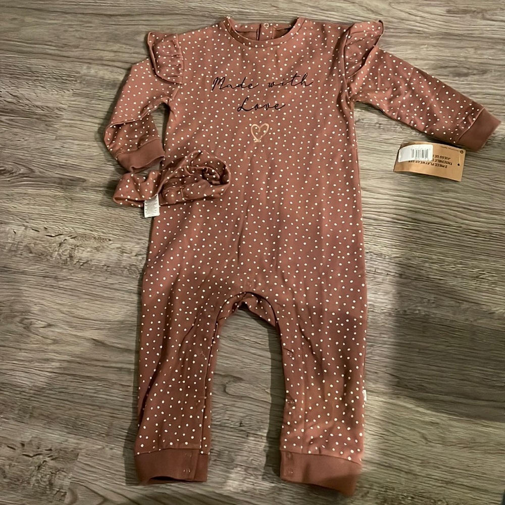 2 piece play wear set “made with love”